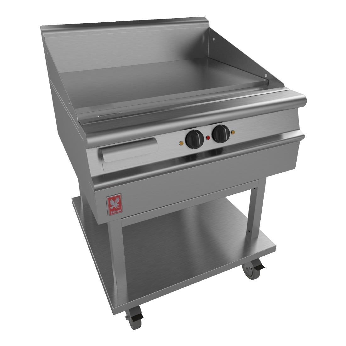 Falcon Dominator Plus 800mm Wide Smooth Griddle on Mobile Stand E3481 - GP106  - 1