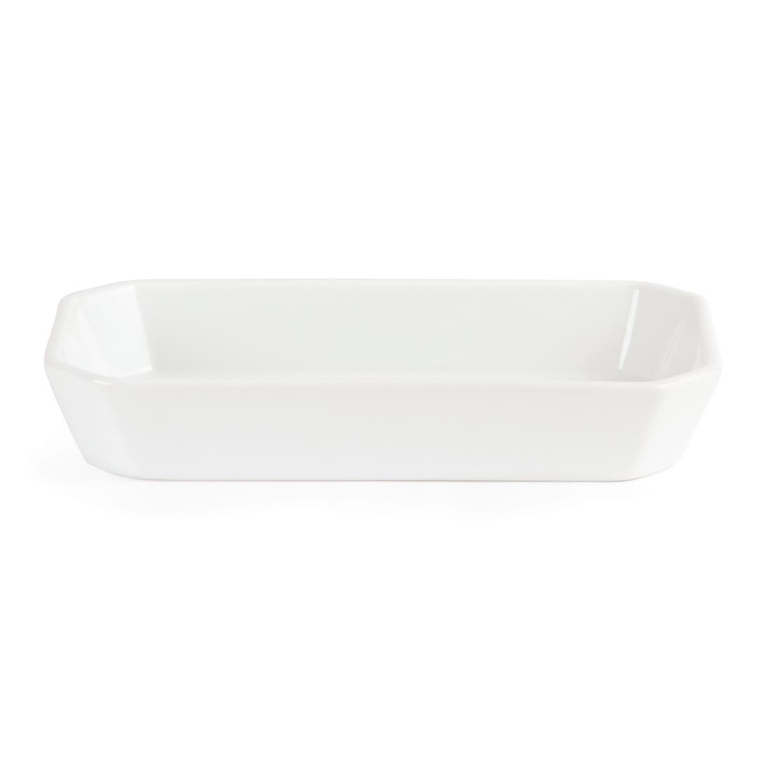 Olympia Whiteware Oblong Hors d'Oeuvre Dishes 235x 122mm (Pack of 6) - W438  - 3