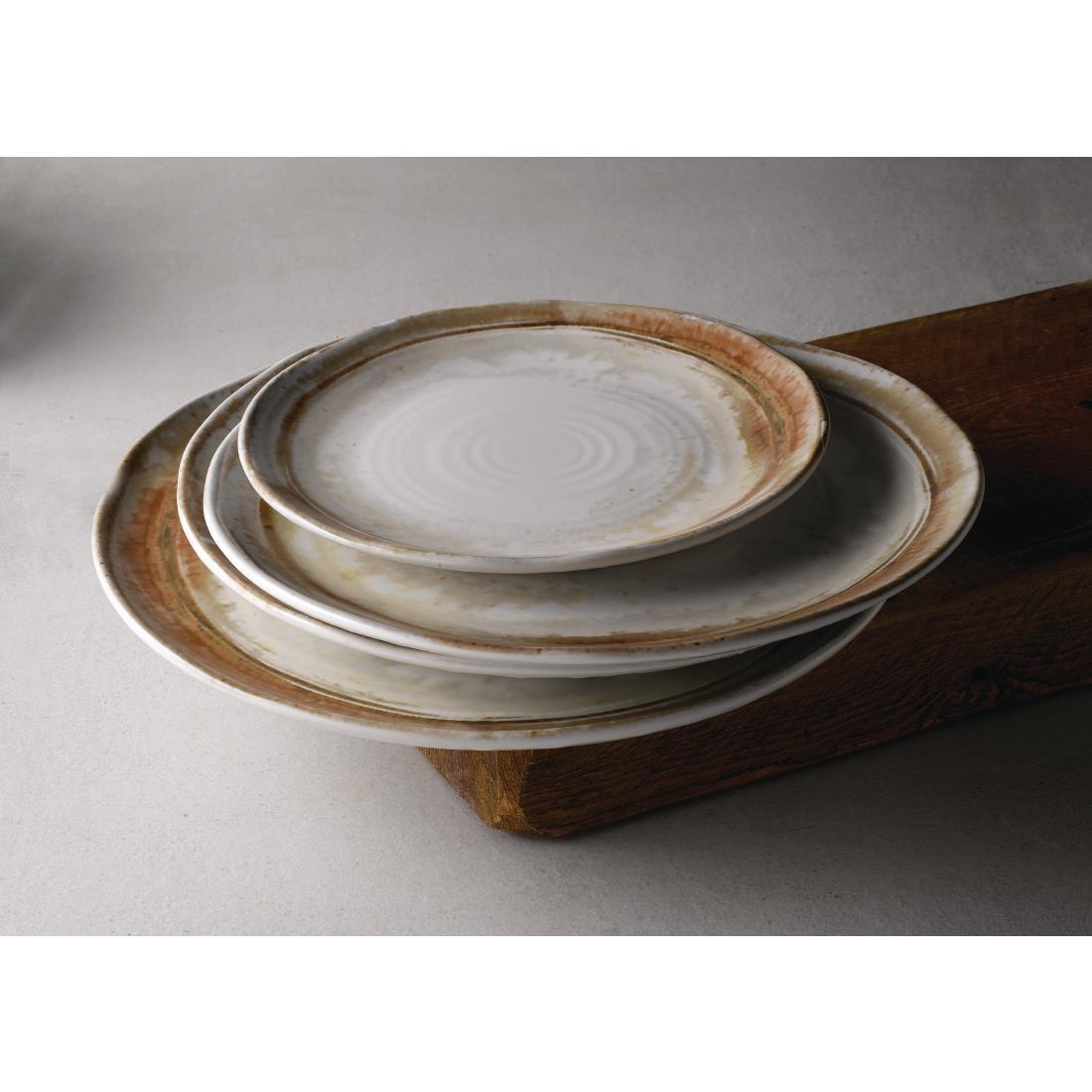 Dudson Sandstone Organic Coupe Plate 228mm (Pack of 12) - FR099  - 2