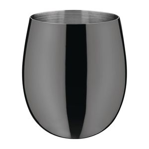 Olympia Curved Cocktail Glasses 340ml Gunmetal - DR631  - 1