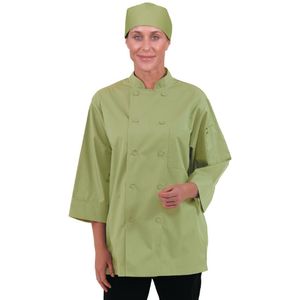 Chef Works Unisex Chefs Jacket Lime XS - B107-XS  - 1