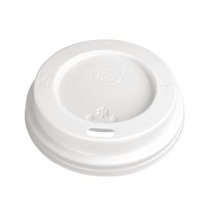 Fiesta Recyclable Coffee Cup Lids White 225ml / 8oz (Pack of 1000) - CE256  - 1