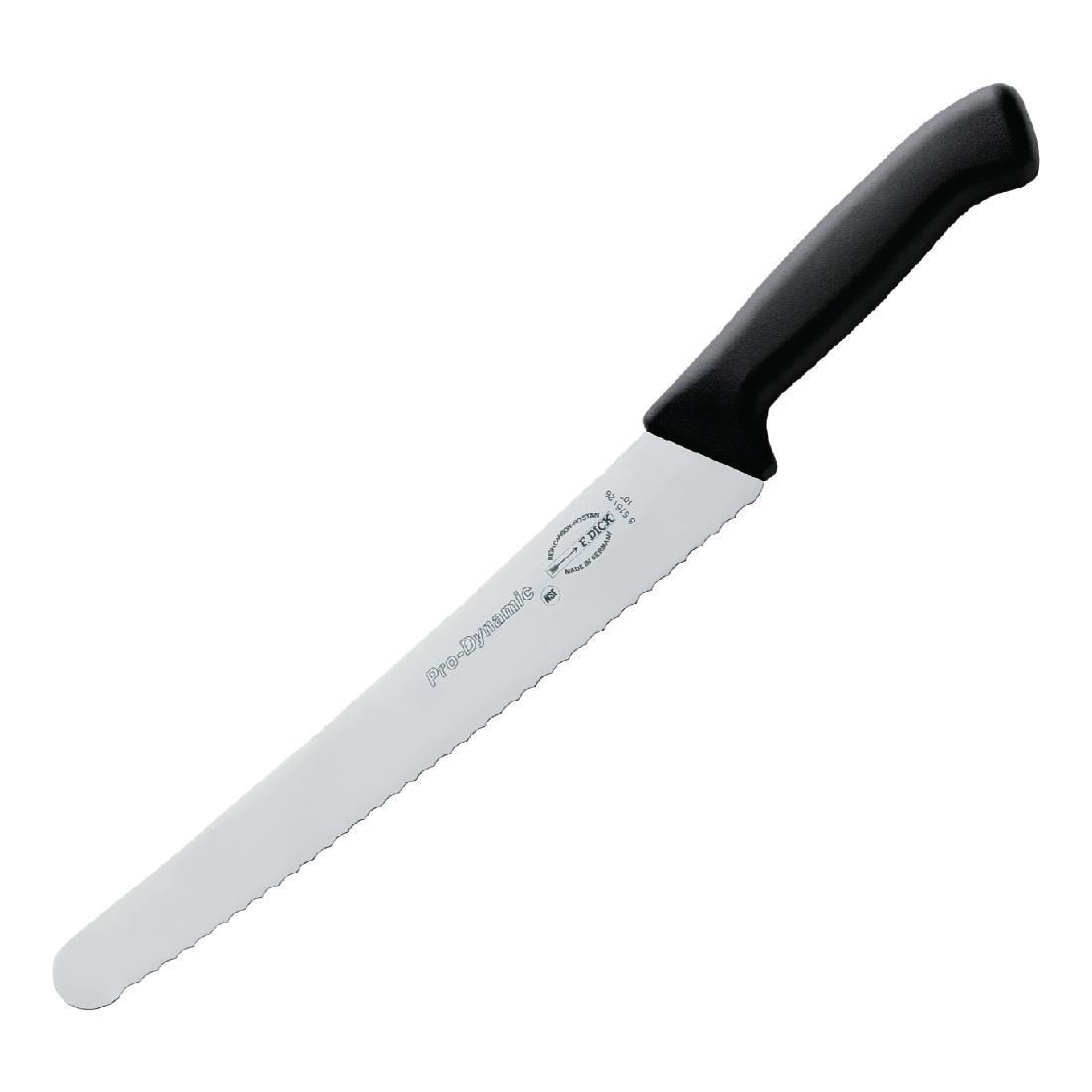 Dick Pro Dynamic HACCP Serrated Pastry Knife Black 25.5cm - DL377  - 1