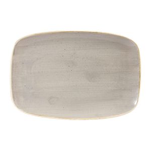 Churchill Stonecast Rectangular Plates Peppercorn Grey 199 x 300mm - DW331  - 1