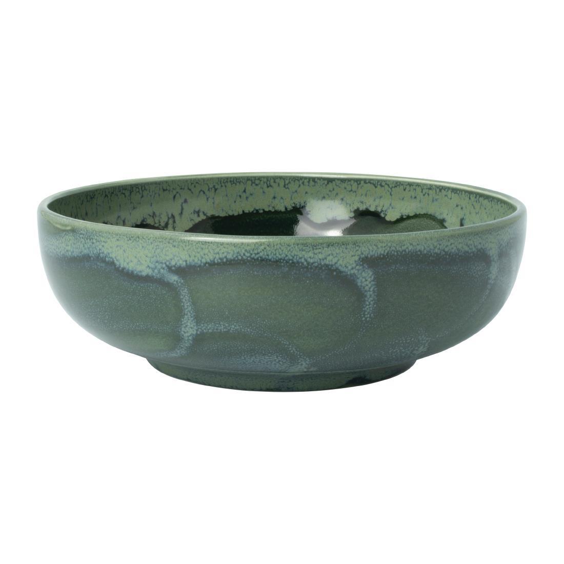 Steelite Aurora Vesuvius Burnt Emerald Bowls 175mm (Pack of 12) - VV2528  - 1