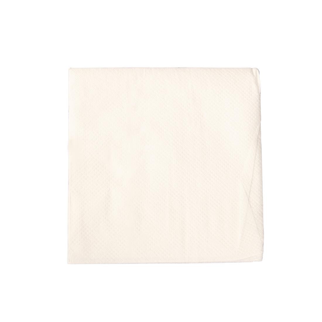 Fiesta Recyclable Cocktail Napkin White 24x24cm 1ply 1/4 Fold (Pack of 250) - CM561  - 1
