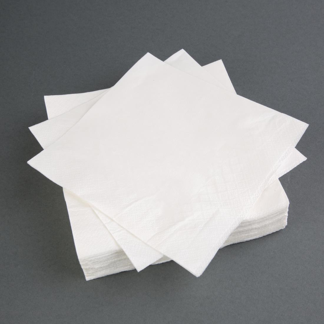Fiesta Recyclable Lunch Napkin White 30x30cm 2ply 1/4 Fold (Pack of 2000) - CM562  - 4