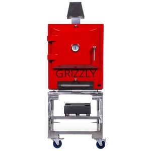 Grizzly Commercial Charcoal Oven Smoker and Grill Red - FW671  - 1