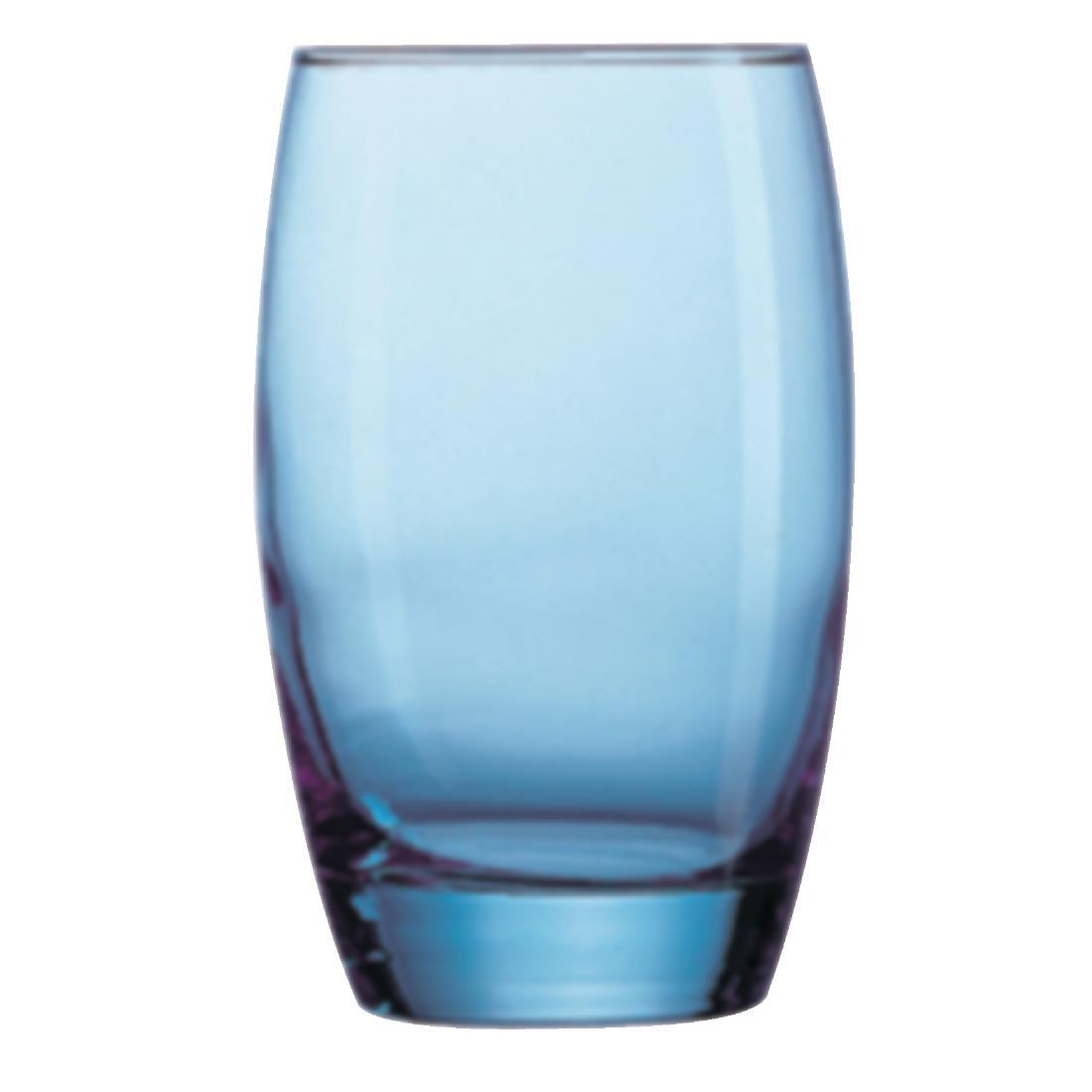 Arcoroc Salto Ice Blue Hi Balls Glasses 350ml (Pack of 24) - CJ483  - 1