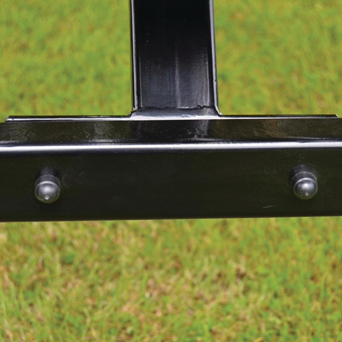 Bolero Steel Frame Wooden Picnic Bench 4ft - DM990  - 4