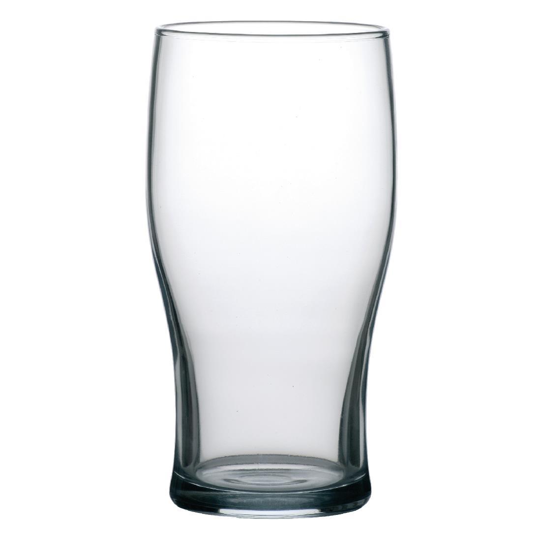 Arcoroc Tulip Nucleated Beer Glasses 570ml CE Marked (Pack of 48) - D935  - 1