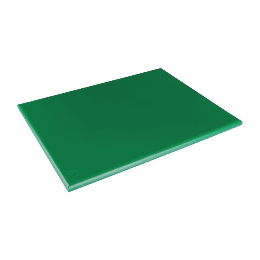 Hygiplas Extra Thick Low Density Green Chopping Board Large - HC876  - 1