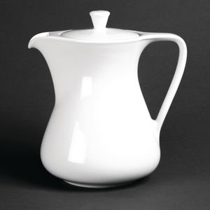 Royal Porcelain Classic White Coffee Pots 1.05Ltr - CG038  - 1