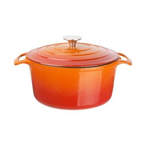 Vogue Orange Round Casserole Dish 4Ltr - GH303  - 1