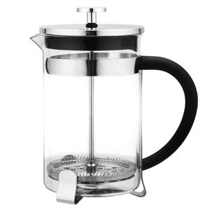 Olympia Contemporary Cafetiere Gunmetal Stainless Steel Glass 