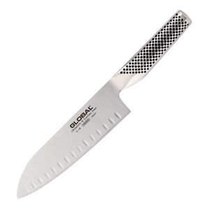 Global G 48 Santoku Fluted Knife 18cm - GH281  - 1