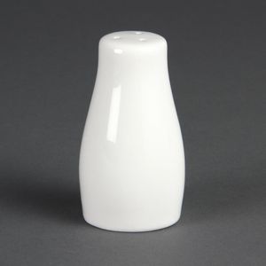 Olympia Whiteware Salt Shakers 90mm (Pack of 12) - C213  - 1