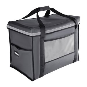 Vogue Insulated Folding Delivery Bag Grey 540x360x430mm - FR226  - 1