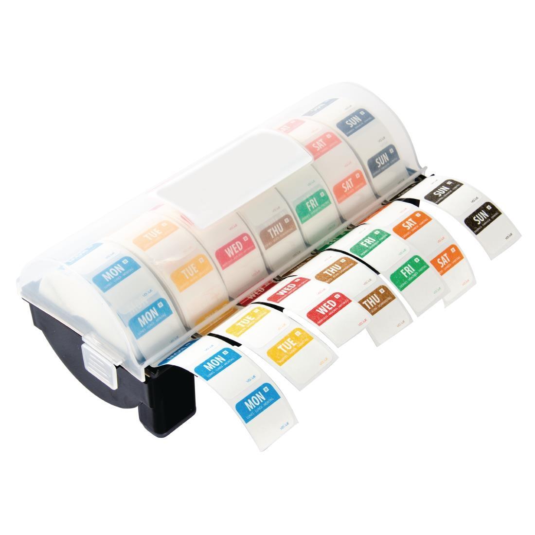Dissolvable Colour Coded Food Label Starter kit with 1" Dispenser - GH474  - 2