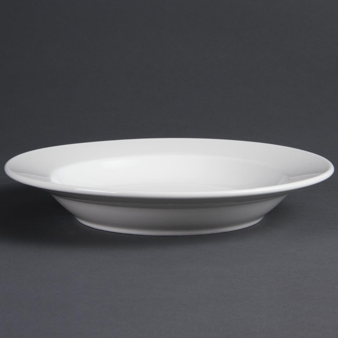 Olympia Whiteware Deep Plates 270mm 430ml (Pack of 6) - C363  - 1