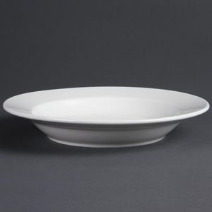 Olympia Whiteware Deep Plates 270mm 430ml (Pack of 6) - C363  - 1