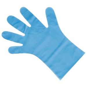 Nisbets Essentials Powder-Free TPE Gloves Blue L (Pack of 200) - FC488-L  - 4