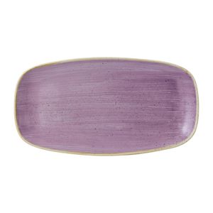 Churchill Stonecast Lavender Chefs Oblong Plate 352 x 187mm (Pack of 6) - FR029  - 1