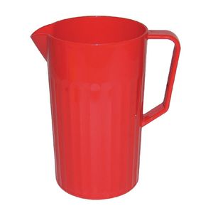 Olympia Kristallon Polycarbonate Jug Red 1.4Ltr - CE281  - 1