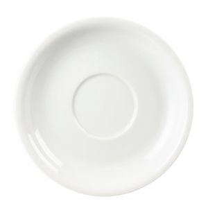 Olympia Whiteware Cappuccino Saucers 160mm (Pack of 12) - CB463  - 3