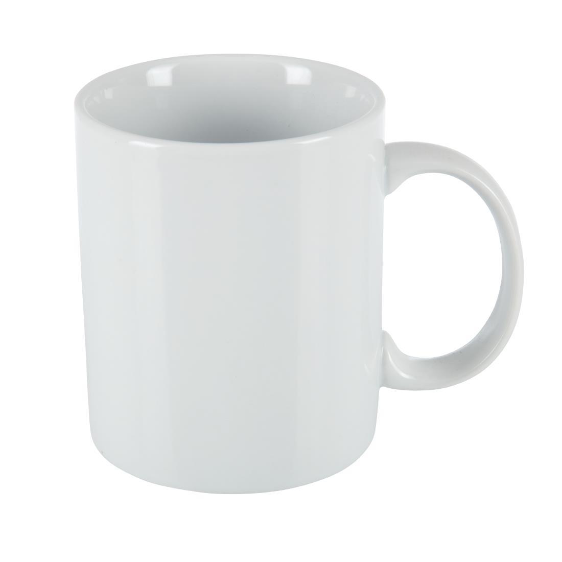 Olympia Whiteware Standard Mugs 10oz 284ml (Pack of 12) - CB466  - 1