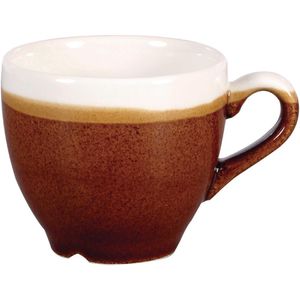 Churchill Monochrome Espresso Cup Cinnamon Brown 89ml (Pack of 12) - DR679  - 1