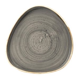 Churchill Stonecast Grey Triangle Walled Chefs Plate 200mm (Pack of 6) - FR033  - 1