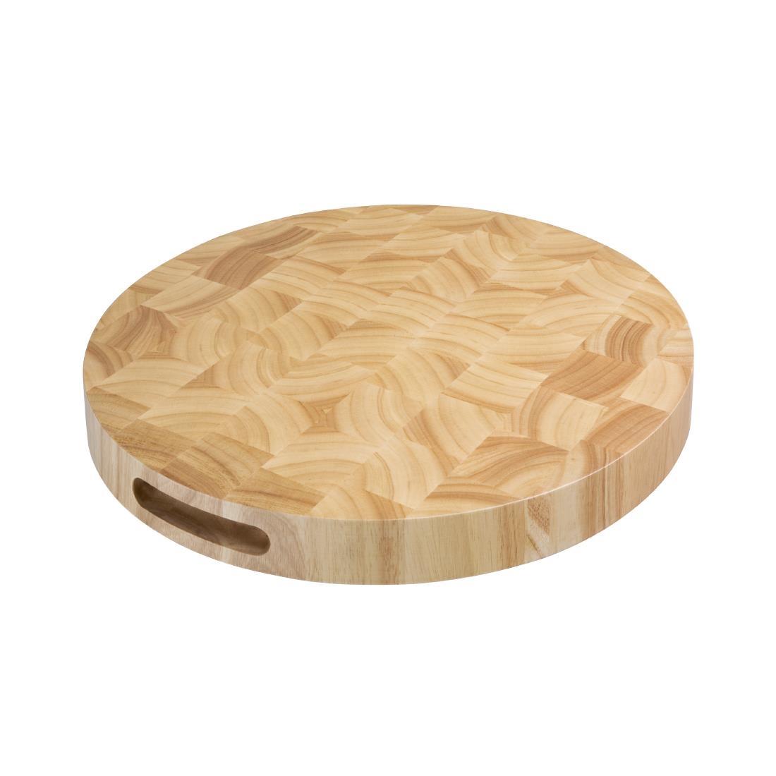 Vogue Round Wooden Chopping Board - C488  - 1