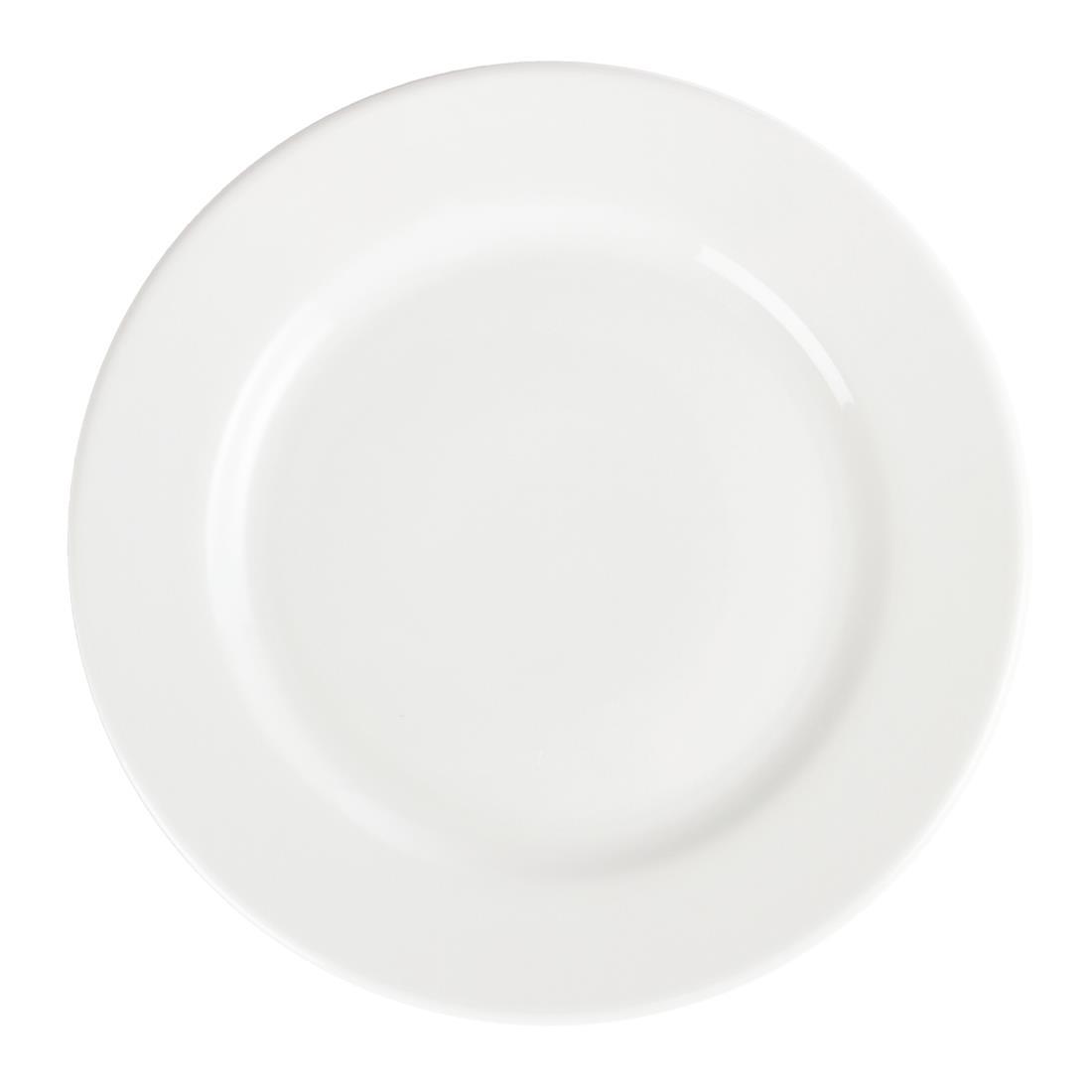 Olympia Whiteware Wide Rimmed Plates 310mm (Pack of 6) - CB483  - 3