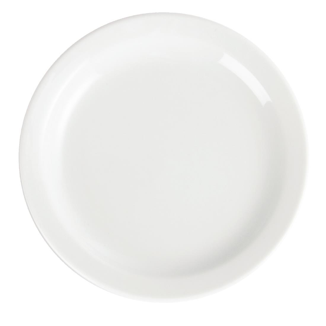 Olympia Whiteware Narrow Rimmed Plates 150mm (Pack of 12) - CB486  - 4