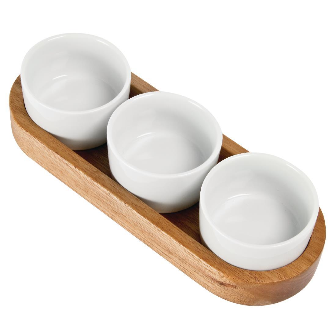 Wooden Condiments Tray - GH308  - 2