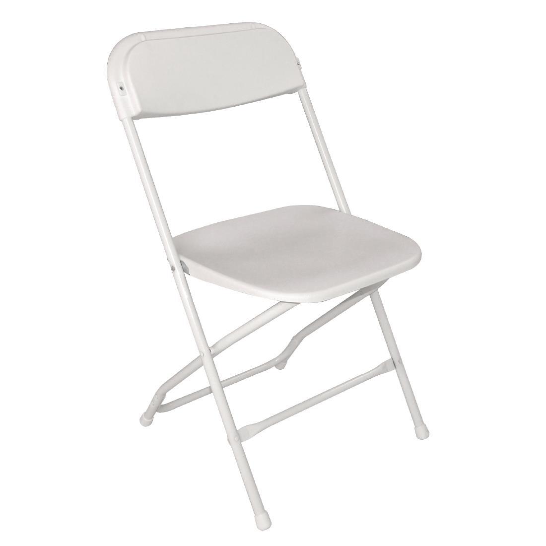 Bolero PP Folding Chairs White (Pack of 10) - GD387  - 2