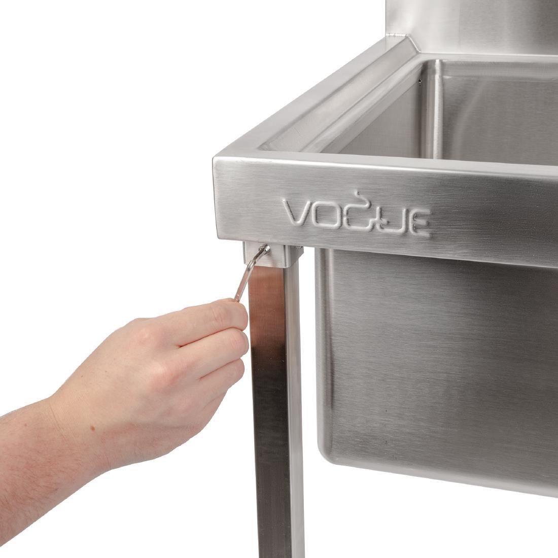 Vogue Stainless Steel Mop Sink - GL281  - 7
