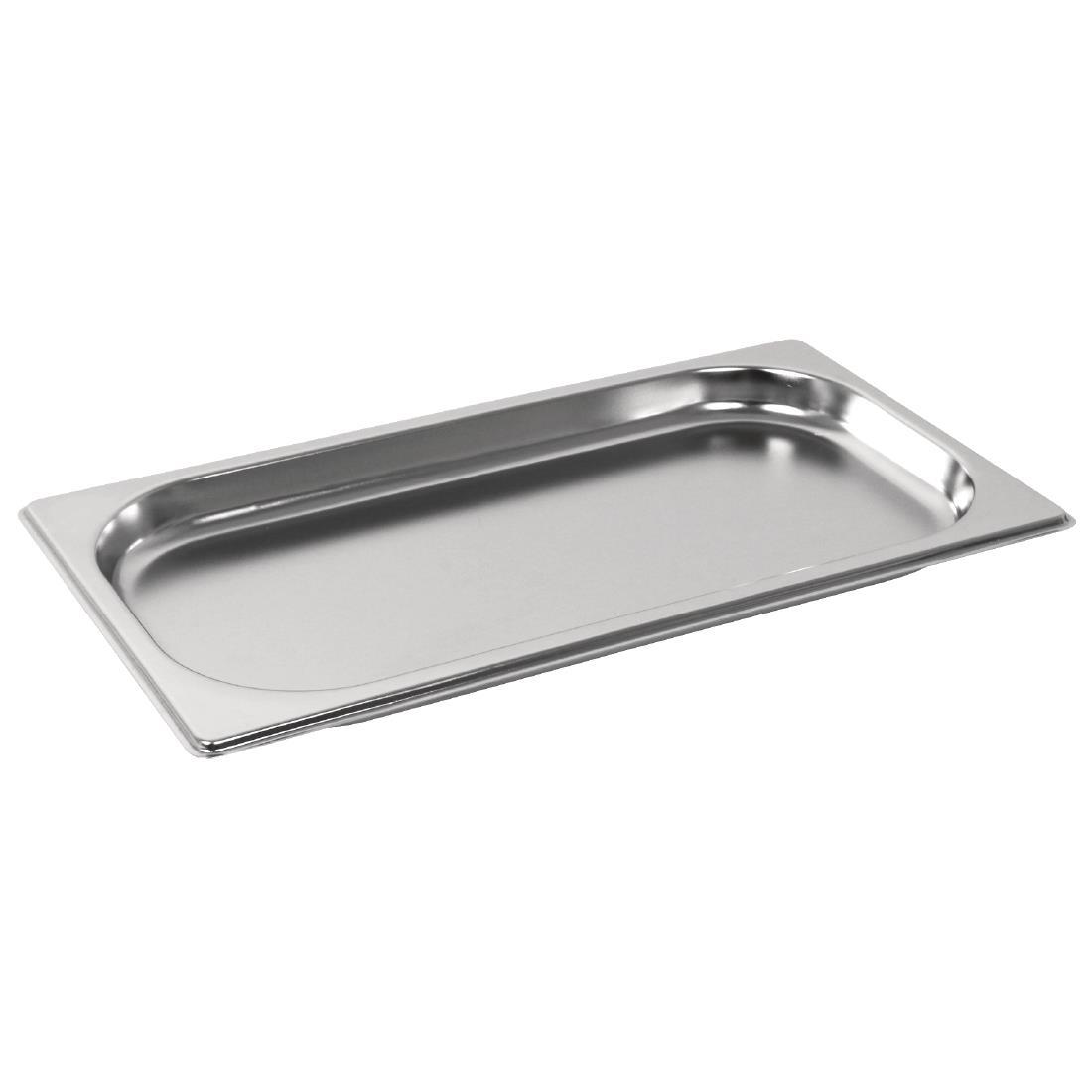 Vogue Stainless Steel 1/3 Gastronorm Pan 20mm - GM310  - 1