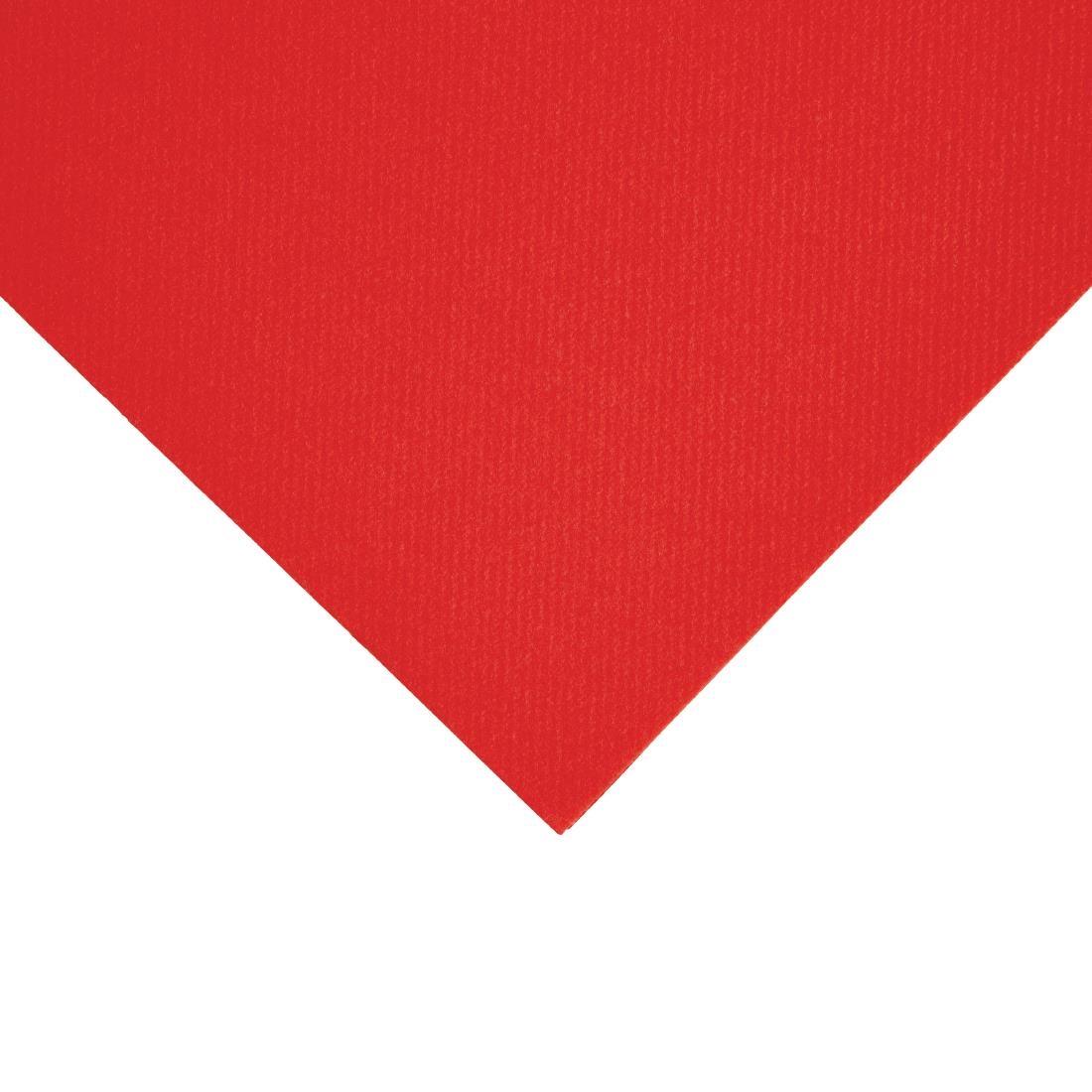Fiesta Recyclable Premium Tablin Dinner Napkin Red 40x40cm Airlaid 1/4 Fold (Pack of 500) - FE267  - 2
