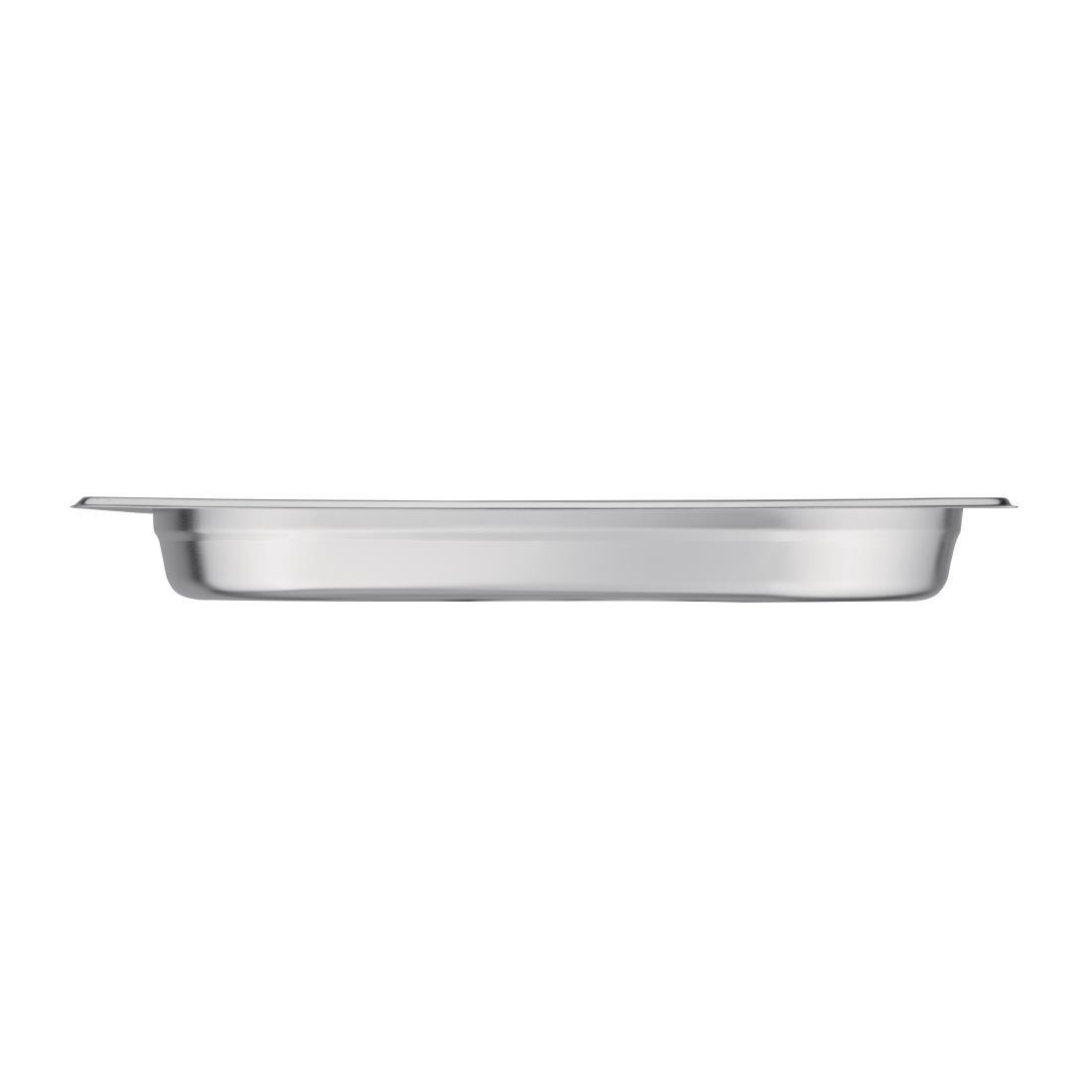 Vogue Stainless Steel Gastronorm 2/3 Pan 20mm - GM314  - 4