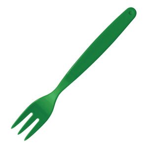 Olympia Kristallon Polycarbonate Fork Green (Pack of 12) - DL120  - 1