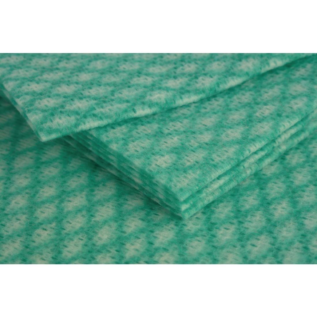 All-Purpose Non-Woven Cleaning Cloths Green (Pack of 500) - FP682  - 2