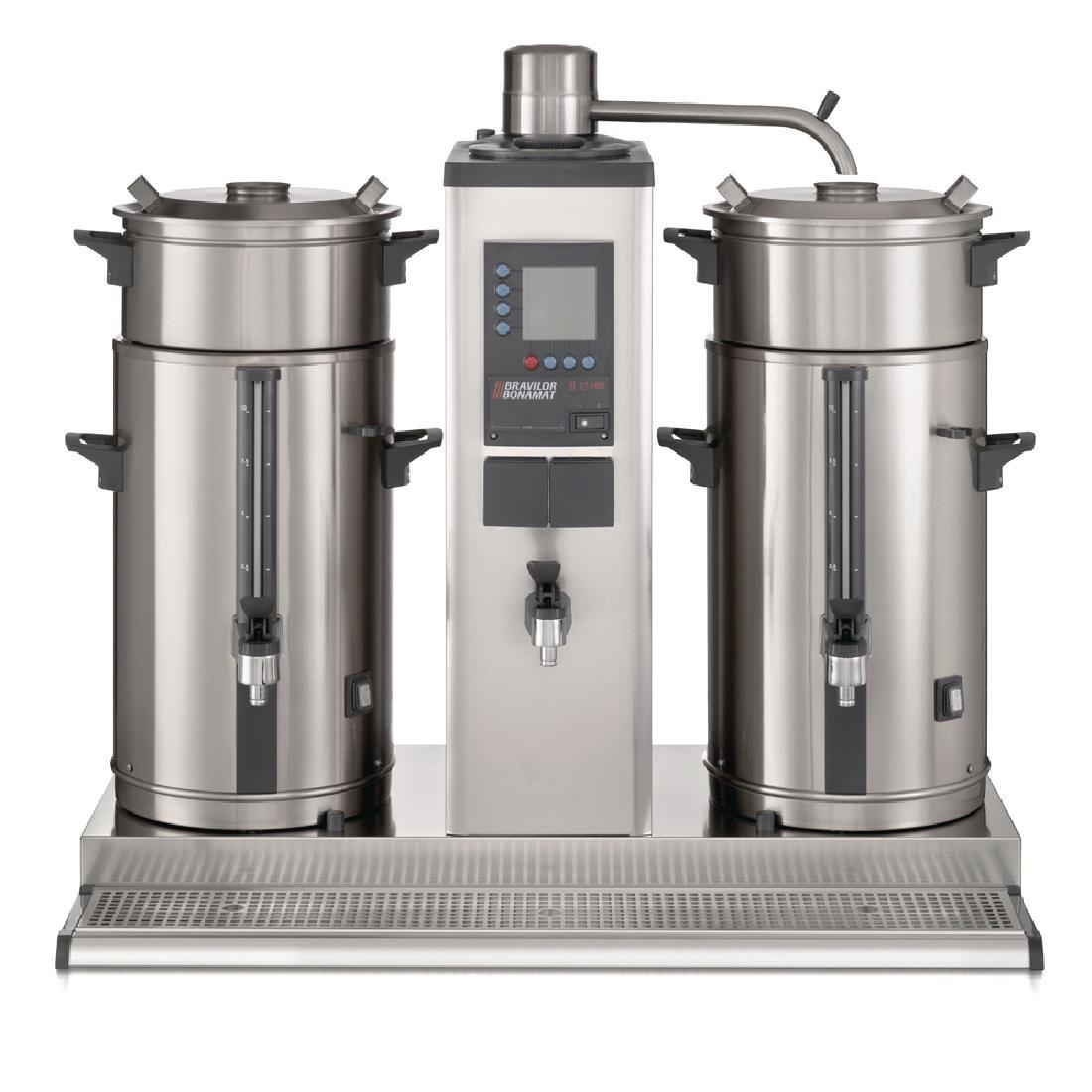 Bravilor B10 HW5 Bulk Coffee Brewer with 2x10Ltr Coffee Urns and Hot Water Tap 3 Phase - DC690-3P50  - 2