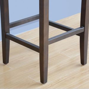 Bolero Faux Leather High Bar Stools Dark Brown (Pack of 2) - GG649  - 4