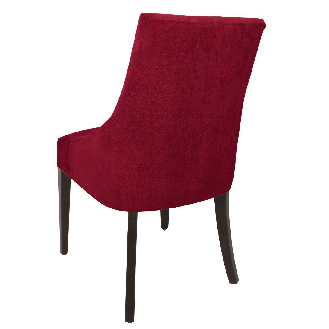 Bolero Dark Red Finesse Dining Chairs (Pack of 2) - CF368  - 2