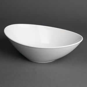 Royal Porcelain Classic White Salad Bowls 250mm (Pack of 6) - CG061  - 1