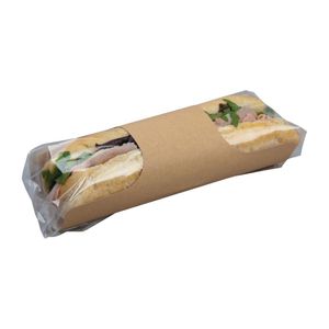 Colpac Clasp Clip Recyclable Kraft Baguette Packs (Pack of 500) - FA386  - 1