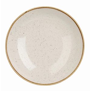 Churchill Stonecast Round Coupe Bowl Barley White 220mm (Pack of 12) - DK522  - 1