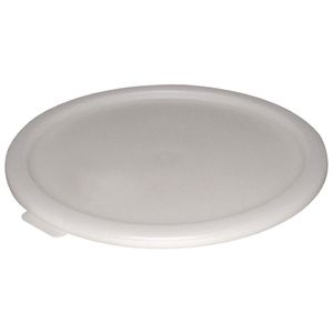 Vogue Round Food Storage Container Lid White Small - CF061  - 1